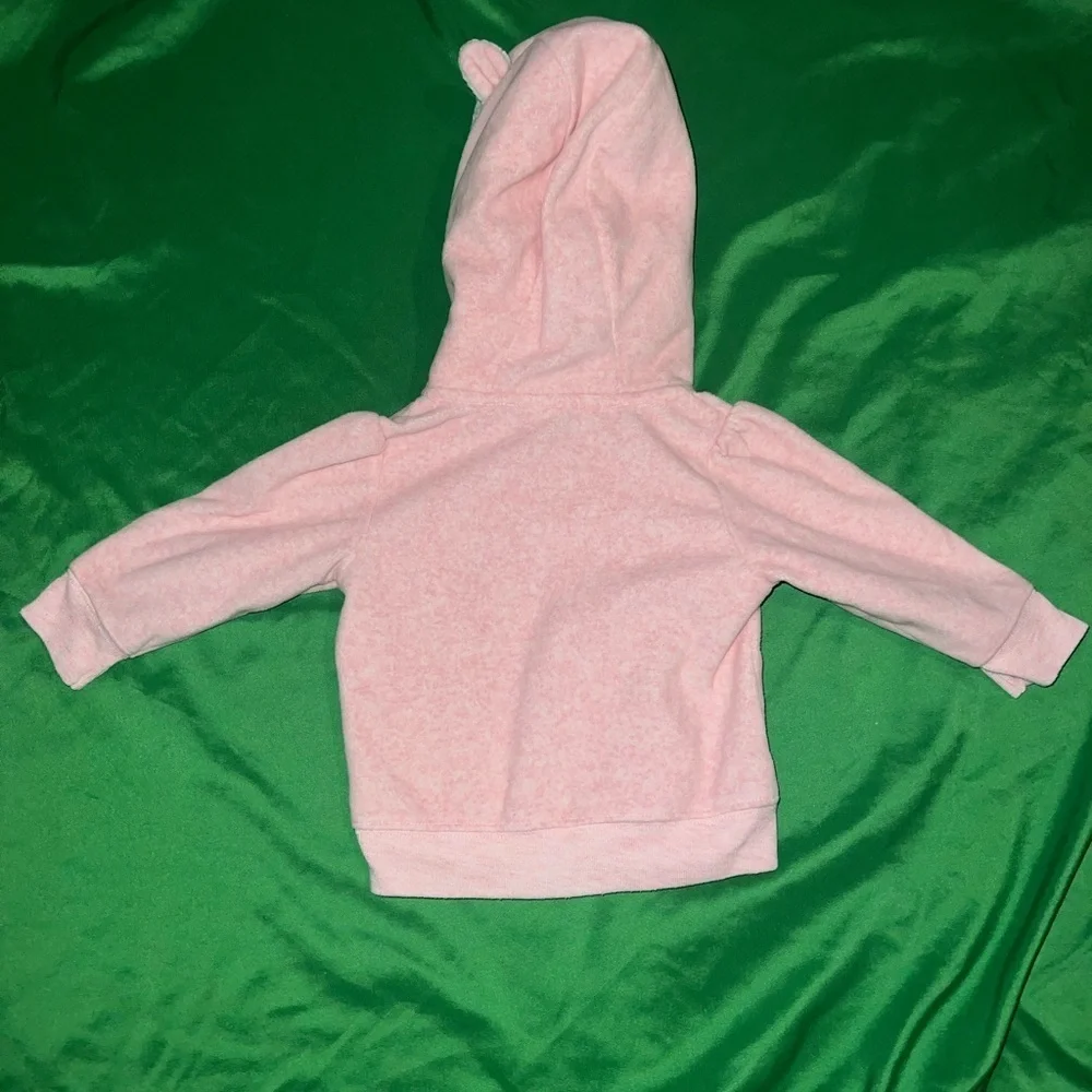 Carter's Pink Fleece Hoodie with Ears 6Months